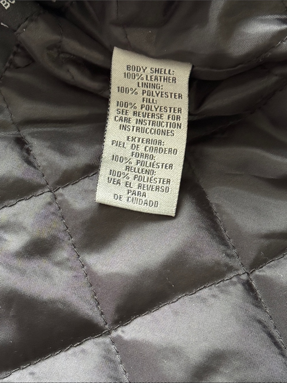 Men's Vintage Black Leather Zip-Up Bomber Jacket - Picture 6 of 9